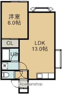ハミール山の手【2階】の間取り